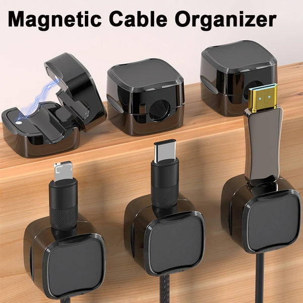 6pcs Magnetic Clip Cable Organizer